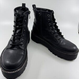 NWOT BCB Generation Women ankle boots size 8.5 M black leather
